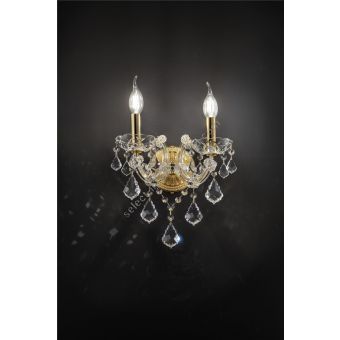Italian Luxury Lighting / Wall Sconces / Maria Theresa Gold 2 Lights 1041 002
