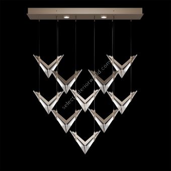 Fine Art Handcrafted Lighting / Pendants & Suspension Lights / BLADE 48"W Rectangular 100052