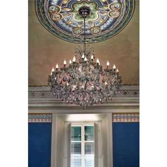 Italian Luxury Lighting / Chandeliers / Maria Theresa 30 Lights 1114 030 Fume