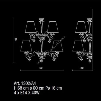 Il Paralume Marina / Wall Lamp / 1302/A4
