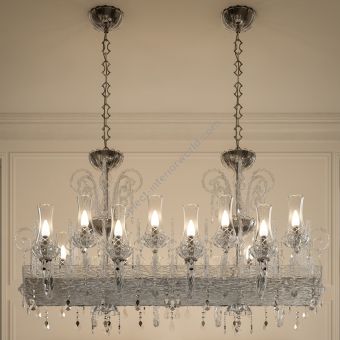 Patrizia Volpato / Chandeliers / Intrecci Handcrafted Murano Glass 24 Karat Gold 1315