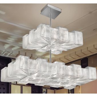 Glass & Glass Murano / Chandeliers / Overlap 2 ART. 1335/S