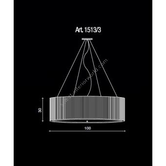 Il Paralume Marina / Chandelier / 1513/3
