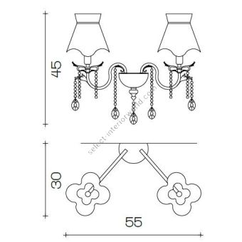 Il Paralume Marina / Wall Lamp / 1689/A2