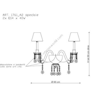 Il Paralume Marina / Wall Lamp / 1761/A2