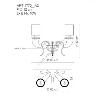Il Paralume Marina / Wall Sconces / IL-1770/A2