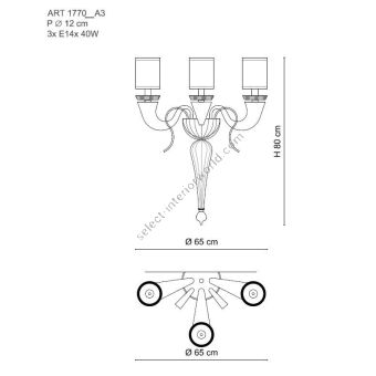 Il Paralume Marina / LED Wall Lights / IL-1770/A3 Torcia