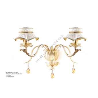 Il Paralume Marina / Wall Lamps / 1845/A2/ORO24K