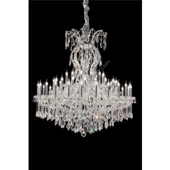 Italian Luxury Lighting / Chandeliers / Maria Theresa White 54 Lights 1940 054