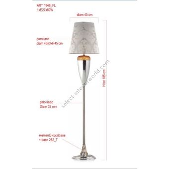 Il Paralume Marina / Floor Lamps / 1946/FL/AM