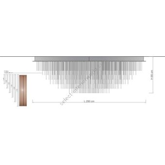 Il Paralume Marina / Chandelier / 2027/OVALE/L250