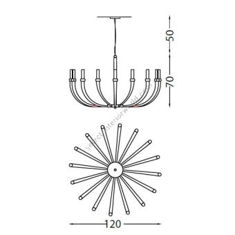 Il Paralume Marina / Chandelier / 2071CH16