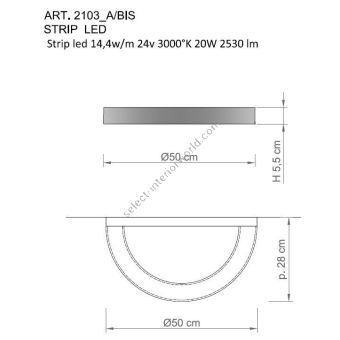 Il Paralume Marina / LED Wall Lights / IL-2103/A/bi
