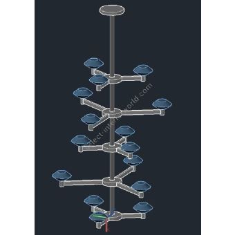 Il Paralume Marina / Chandelier / 2129/CH15