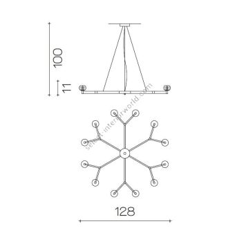 Il Paralume Marina / Chandelier / 2130/CH12