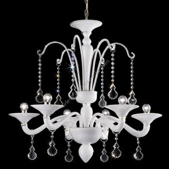 Glass & Glass Murano / Chandeliers / Contemporary Venetian chandeliers C-27062/6