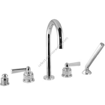 Bronces Mestre / Bath-shower fittings / Five holes bath set with Swarovski 271016.PH0.50