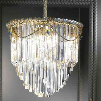 Patrizia Volpato / Chandeliers / Cristalli Murano Glass 24 Karat Gold 6040