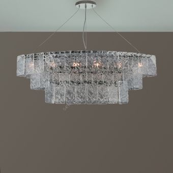 Patrizia Volpato / Chandeliers / Glace Handcrafted Murano Glass 24 Karat Gold PV-4100-S