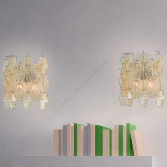 Patrizia Volpato / Wall Sconces / Glace Handcrafted Murano Glass 24 Karat Gold PV-4610-APP