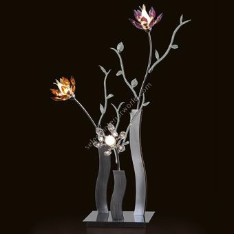 Patrizia Volpato / Table Lamps / Flower Boccioli Handcrafted 24 Karat Gold