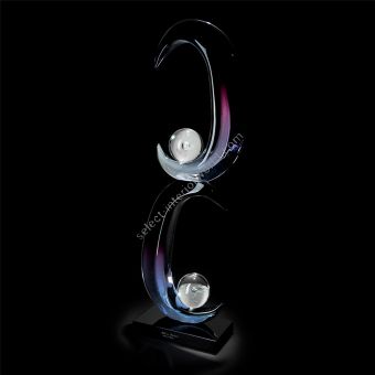 Italian Luxury Lighting / Abstract Sculptures / Double Abstract Knot in Murano Glass 6007 1 COL