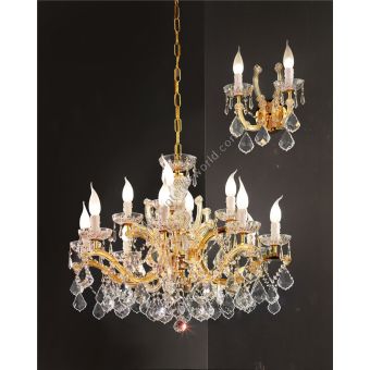Italian Luxury Lighting / Chandeliers / Maria Theresa 12 Lights 7000 012