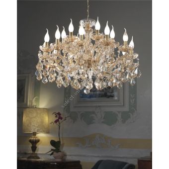 Italian Luxury Lighting / Chandeliers / Maria Theresa 18 Lights 7100 018 Topaz