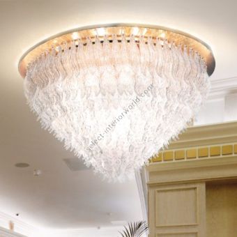 Patrizia Volpato / Semi-Flush Mounts / Petali Handcrafted Murano Glass 24 Karat Gold PV-8002-PL130