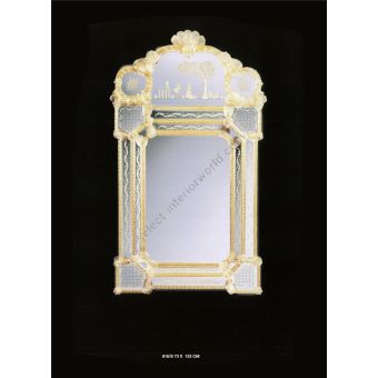 Italian Luxury Lighting / Wall Mirrors / Elegant Venetian Glass Decorations in Gold 816S
