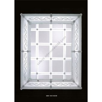 Italian Luxury Lighting / Wall Mirrors / Silver Venetian Glass Murano Glass 829S