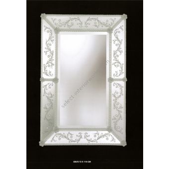 Italian Luxury Lighting / Wall Mirrors / Venetian Murano Glass Floral Decoration 830S