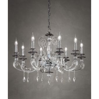 Euroluce Lampadari / Chandeliers / Aurora L8 Fumè