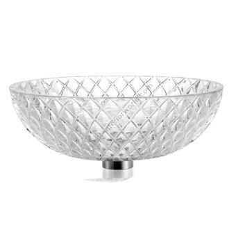 Il Paralume Marina / Washbasin handmade in clear Italian crystal / BA730