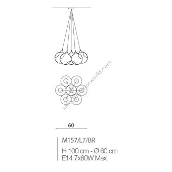 Il Paralume Marina / Chandelier / M157/L7
