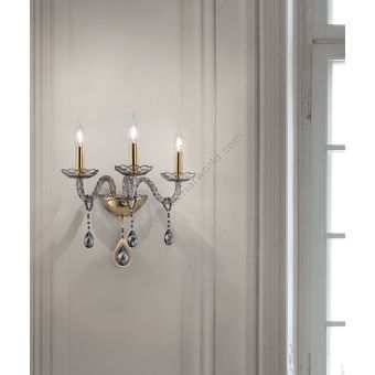 Euroluce Lampadari / Wall Sconces / Toochic A3 Oro Fumè