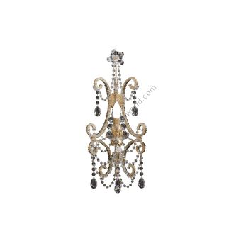 Mechini / Wall Lights / Bohemian Crystal and Clear Pearl Banding A135/1