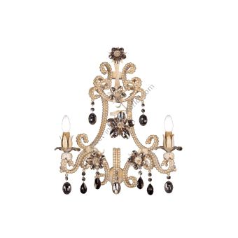 Mechini / Wall Lights / Pearl with Clear and Coloured Bohemian Crystal A273/2