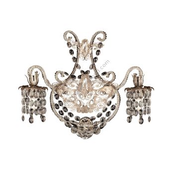 Mechini / Wall Lights / Wrought Iron with Clear Bohemian Crystal A292/2