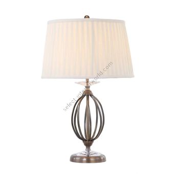 Elstead Lighting / Table Lamps / Aegean 1 Aged Brass with Ivory Shade