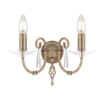 Elstead Lighting / Wall Lights / Aegean 2 Aged Brass