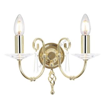 Elstead Lighting / Wall Lights / Aegean 2 Polished Brass