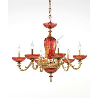 Euroluce Lampadari / Chandeliers / Aida L6 Rubino