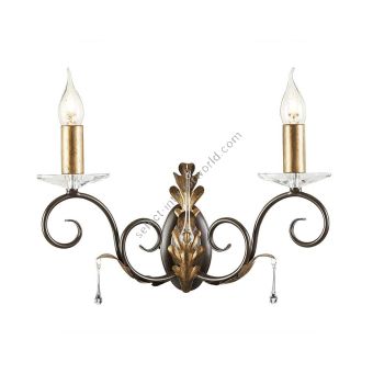 Elstead Lighting / Wall Lights / Amarilli 2 Bronze with Gold Patina