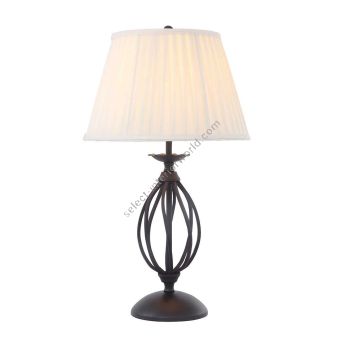 Elstead Lighting / Table Lamps / Artisan 1 Black with Ivory Shade