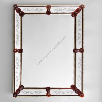 Glass & Glass Murano / Murano wall mirror / ART. MIR 170