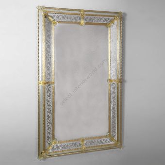 Glass & Glass Murano / Murano wall mirror / ART. MIR 200