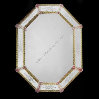Glass & Glass Murano / Murano wall mirror / ART. MIR 430