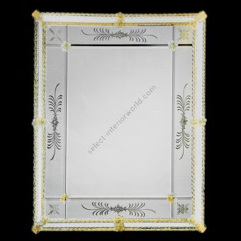 Glass & Glass Murano / Murano wall mirror / ART. MIR 520