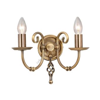 Elstead Lighting / Wall Lights / Artisan 2 Aged Brass